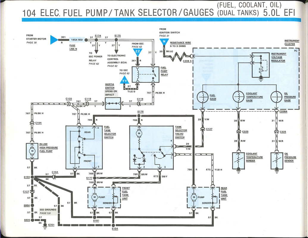 Part 1 1993 Fuel Pump Circuit Tests Ford 4 9l 5 0l 5 8l